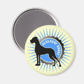 ドイツ・ドッゲ・スターン・ブラウ マグネット (正面/裏面)