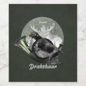 ドイツ・ドライ・ハア ワインラベル (シングルラベル)