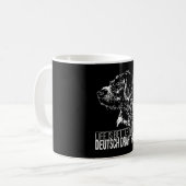 ドイツ・ドラフターの生活は犬のことわざが良い コーヒーマグカップ (正面左)