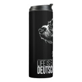 ドイツ・ドラフターの生活は犬のことわざが良い タンブラー (回転左)