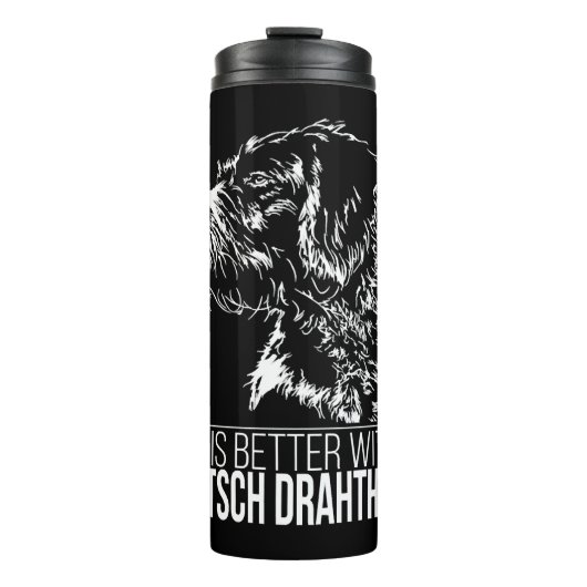 ドイツ・ドラフターの生活は犬のことわざが良い タンブラー (正面)