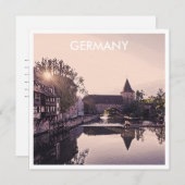 ドイツ，ニュールンベルクのレトロはがき (正面/裏面)