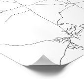 ドイツ、ニュールンベルク(黒い文字は白) ポスター (角)