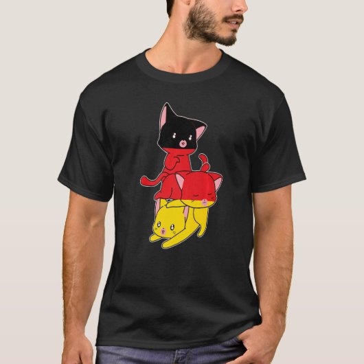 ドイツ ネコ ドイツ ジーメン Tシャツ (正面)
