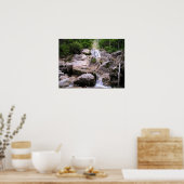 ドイツ、ノイシュワンシュタイン城の下の滝 ポスター (キッチン)