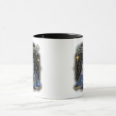 ドイツ ノイシュヴァンシュタイン城の天体アート マグカップ (中央)