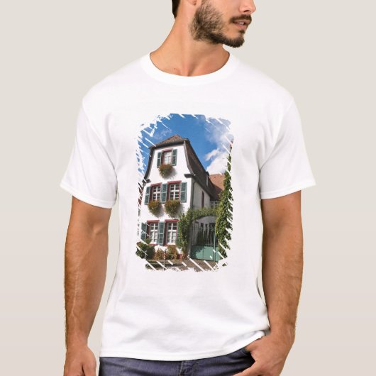 ドイツ ハイデルベルク旧市街 Tシャツ (正面)