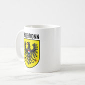 ドイツ、ハイルブロンの紋章 コーヒーマグカップ (正面左)