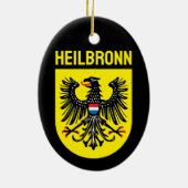 ドイツ、ハイルブロンの紋章 セラミックオーナメント (裏面)