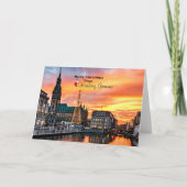 ドイツ・ハンブルクのメリークリスマス カード (正面)