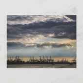 ドイツ・ハンブルク港 ポストカード (正面)