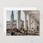 ドイツ,ハンブルク,アルスターアルカデン ポストカード (正面/裏面)