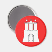 ドイツ，ハンブルク マグネット (正面/裏面)