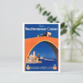 ドイツ・ハンブルク・ヴィンテージ旅行ポスター復元 ポストカード (スタンド正面)