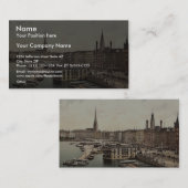 ドイツ、ハンブルク、北部のユングフェルンスタイグ 名刺 (正面/裏面)