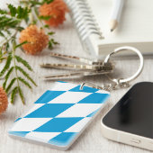 ドイツ，バイエルン国旗 キーホルダー (正面右)