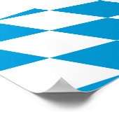 ドイツ，バイエルン国旗 ポスター (角)