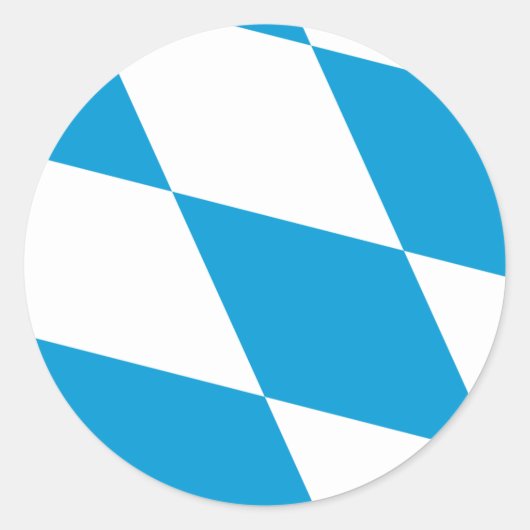 ドイツ,バイエルン州旗のシール ラウンドシール (正面)