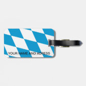 ドイツ,バイエルン州旗の付いた荷札 ラゲッジタグ (裏面横)