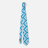 ドイツ,バイエルン州旗の模様 ネクタイ (裏面)