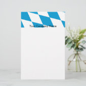 ドイツ，バイエルン州旗を持つ文房具 便箋 (スタンド正面)