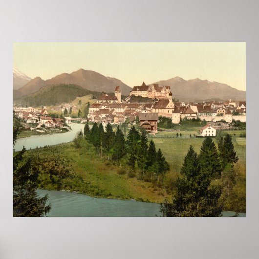 ドイツ，バイエルン州，フッセンのアーカイブプリント ポスター (正面)