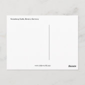 ドイツ，バイエルン，ニュールンベルク城 ポストカード (裏面)