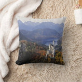 ドイツ、バイエルン、ノイシュワンシュタイン城。 クッション (ブランケット)