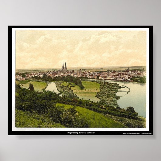ドイツ，バイエルン，レーゲンスブルク ポスター (正面)