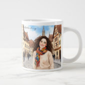 ドイツ,バイエルン,ロテンブルク,魅惑のタウバー ジャンボコーヒーマグカップ (右)