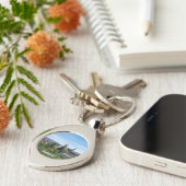 ドイツ、バンバーグの歴史的旧市街のパノラマ キーホルダー (側面)