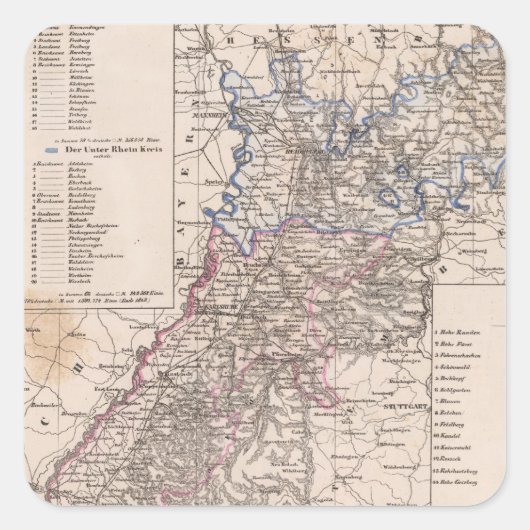 ドイツ，バーデン スクエアシール (正面)