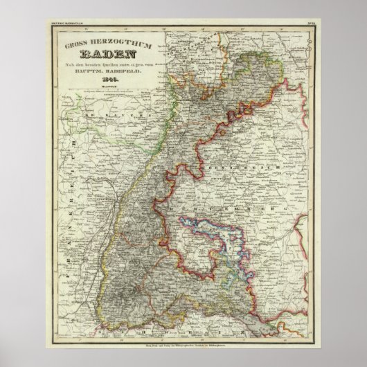 ドイツ，バーデン ポスター (正面)