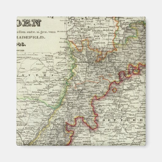 ドイツ，バーデン マグネット (正面)