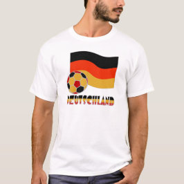 ドイツ フットボール グレー縁 フラッグ Tシャツ
