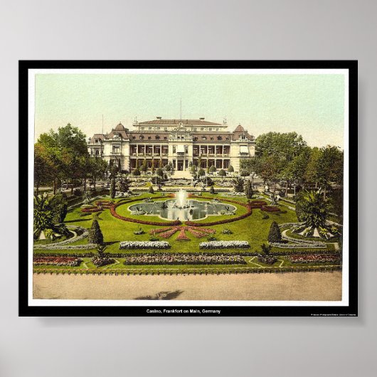 ドイツ、フランクフォートオンメインのカジノ ポスター (正面)