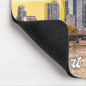 ドイツ，フランクフルトの夕日 マウスパッド (コーナー)