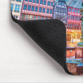 ドイツ,フランクフルトの夕日 マウスパッド (コーナー)