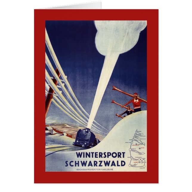 ドイツ – ブラックフォレストでスキー (正面)