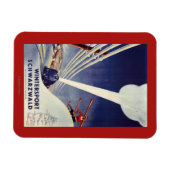 ドイツ – ブラックフォレストでスキー マグネット (横)