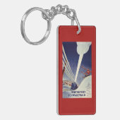 ドイツ-ブラックフォレストのスキー キーホルダー (正面左)