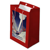 ドイツ-ブラックフォレストのスキー ミディアムペーパーバッグ (裏面アングル)