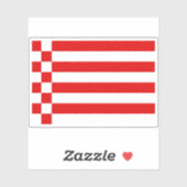 ドイツ，ブレーメン市州国旗 シール (シート)
