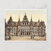 ドイツ、ヘッセナッソー、ウィースバーデン、コートハウス ポストカード (正面)