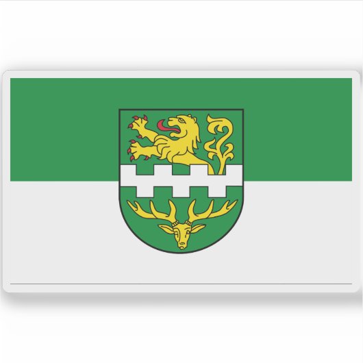 ドイツ・ベルギッシュ・グラッドバッハ国旗 シール (正面)