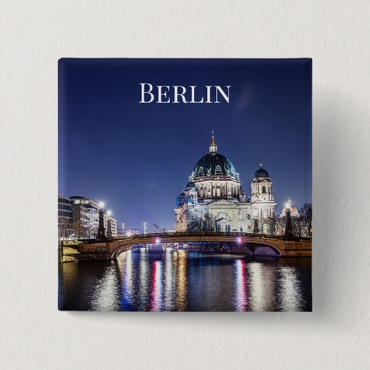 ドイツ，ベルリンのベルリン大聖堂 缶バッジ (正面)