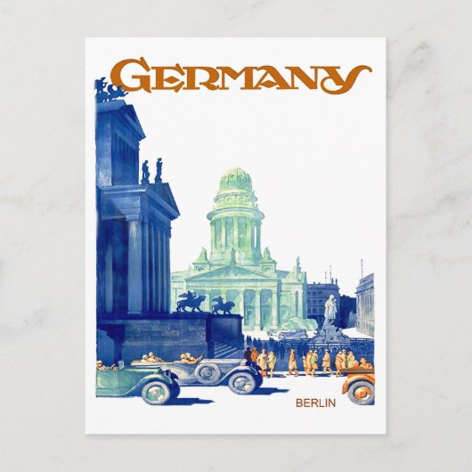 ドイツ，ベルリンの中心部 ポストカード (正面)
