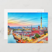 ドイツ，ベルリンの美しい街 ポストカード (正面/裏面)