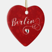 ドイツ,ベルリンハート,クリスマスツリーオーナメント セラミックオーナメント (右)