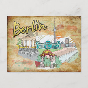 ドイツ・ベルリン旅行はがき ポストカード